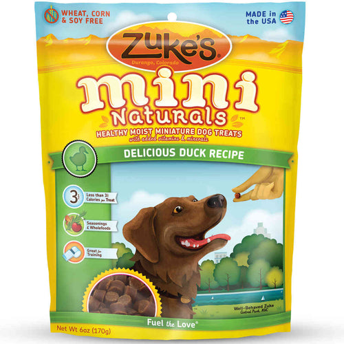 Mini Naturals Moist Miniature Treat for Dogs Delicious Duck 6 oz.