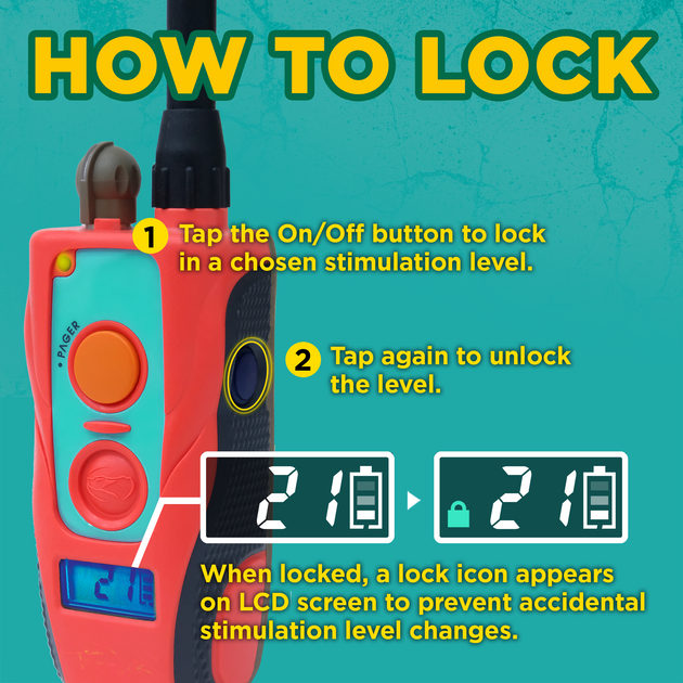 Dogtra Tom Davis 280C Boost and Lock Remote Dog Training E-Collar, Bungee, Waterproof, 127-Level 1/2-Mile Range