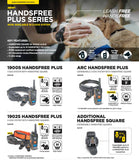 Dogtra ARC HANDSFREE Plus Expandable to 2-Dog Remote Dog Training E-Collar with HANDSFREE Square for Discreet and Precise Control Slim Ergonomic Rechargeable Waterproof 3/4-Mile Range