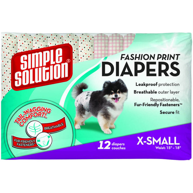 Fashion Disposable Dog Diapers 12 pack