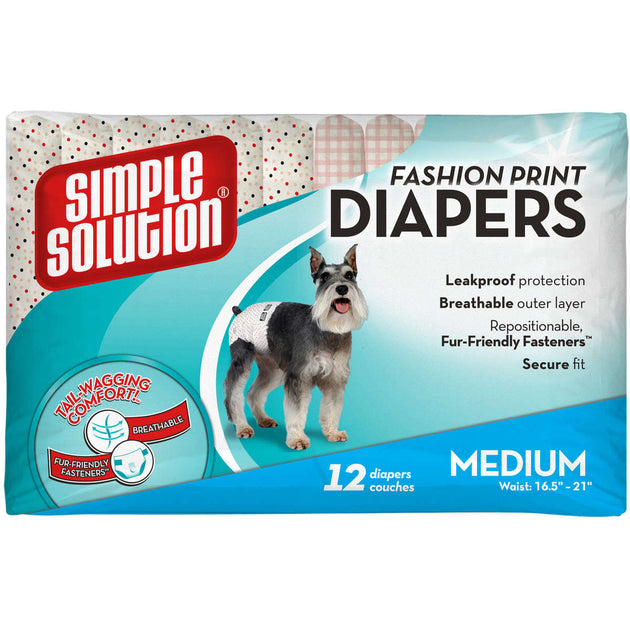 Fashion Disposable Dog Diapers 12 pack