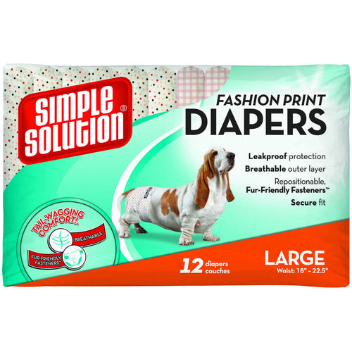 Fashion Disposable Dog Diapers 12 pack