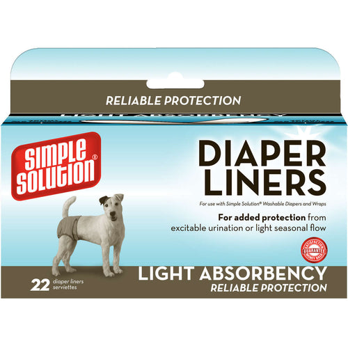 Disposable Dog Diaper Liners Light Flow 22 pack