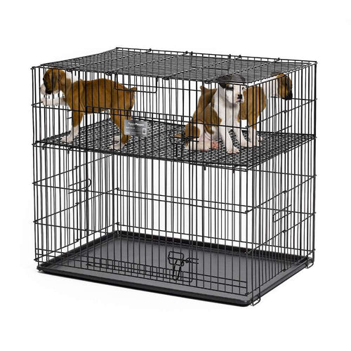Puppy Playpen with Plastic Pan and 1" Floor Grid