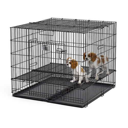 Puppy Playpen with Plastic Pan and 1/2" Floor Grid