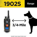 1902S Ergonomic 3/4-Mile IPX9K Waterproof High-Output 2-Dog Remote Dog Training E-Collar