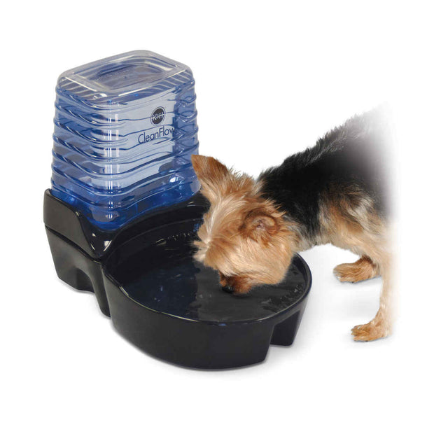 CleanFlow Dog Ceramic Fountain with Reservoir 170 oz.