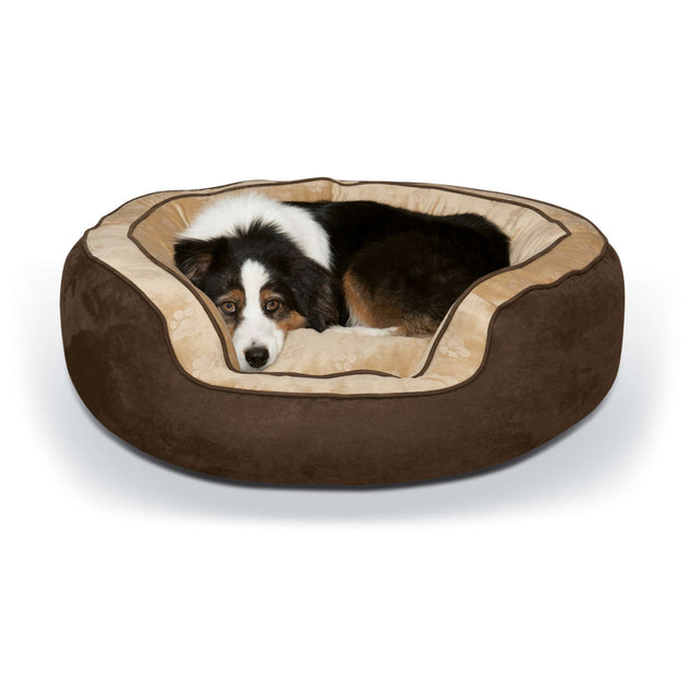 Round n' Plush Bolster Dog Bed