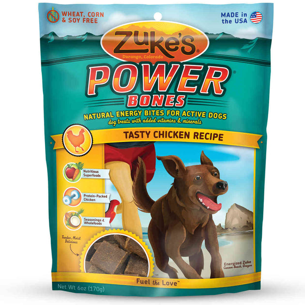 Power Bones Natural Endurance Treats for Dogs Chicken 6 oz.