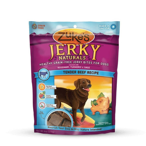 Jerky Naturals Healthy Grain Free Treats for Dogs Tender Beef 6 oz.