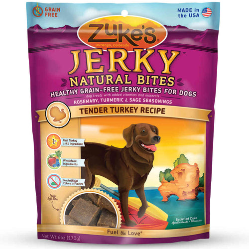Jerky Naturals Healthy Grain Free Treats for Dogs Tendy Turkey 6 oz.