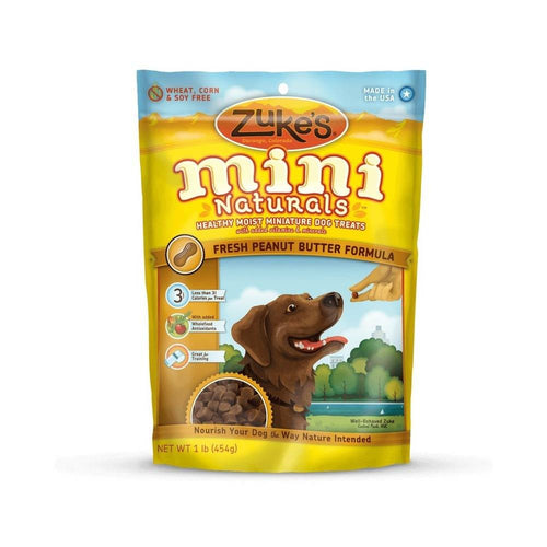 Mini Naturals Moist Miniature Treat for Dogs Peanut Butter 1 lbs.