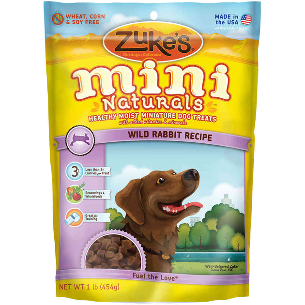 Mini Naturals Moist Miniature Treat for Dogs Wild Rabbit 1 lbs.