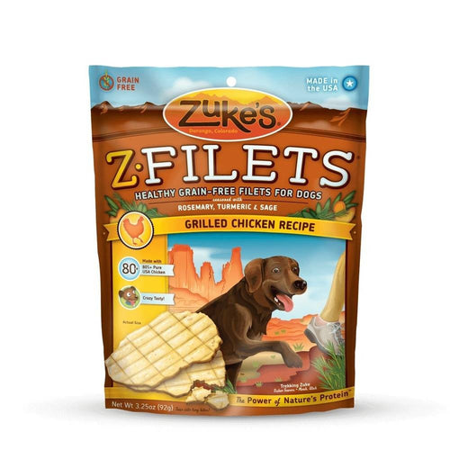 Z-Filets Select Grain Free Dog Treat Grilled Chicken 3.25 oz.