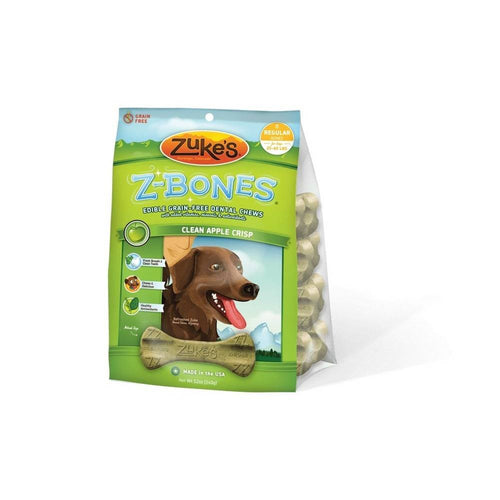 Z-Bones Grain Free Edible Dental Chews Clean Apple Crisp 8 count