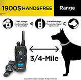 Dogtra 1900S HANDSFREE Discreet and Immediate Control 3/4-Mile IPX9K Waterproof High-Output Ergonomic Remote Dog Training E-Collar